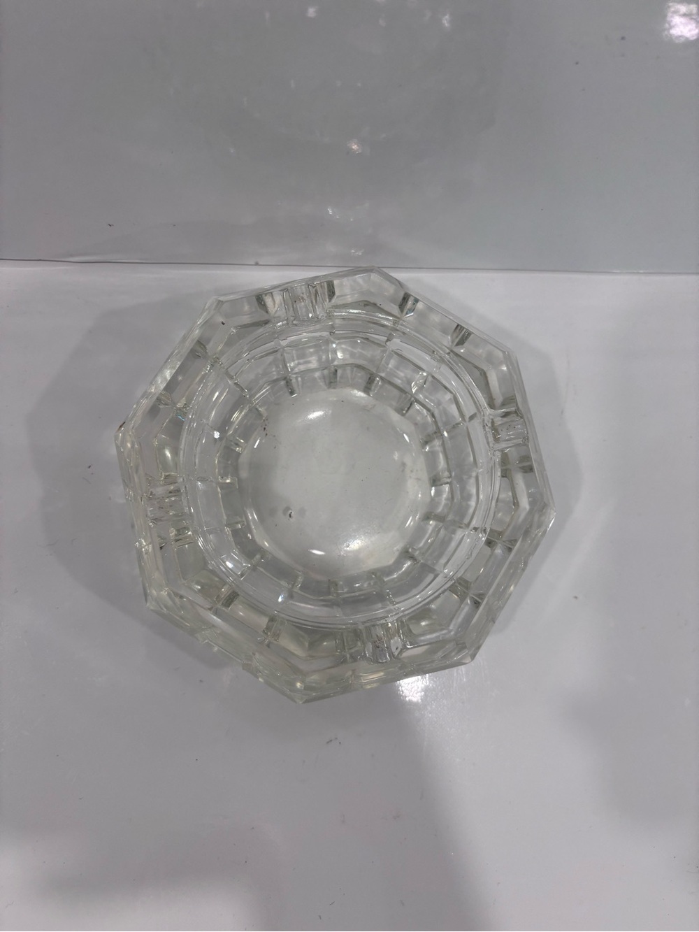 Clear Crystal Ashtray 4.5” - Picture 3 of 6
